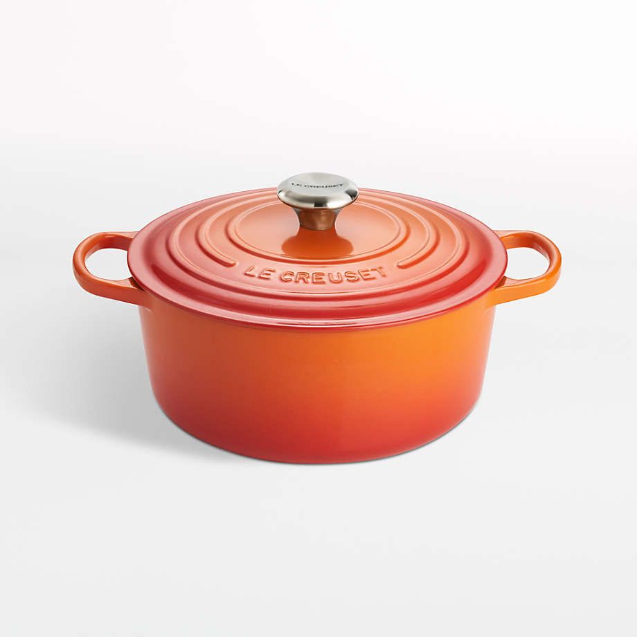 Signature Round Dutch Oven - Flame, 5.5 qt. | Le Creuset
