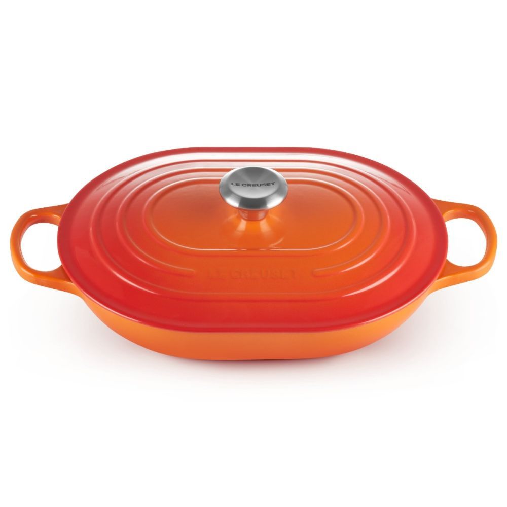 Signature Oval Casserole, Flame, 3.75 qt. | Le Creuset