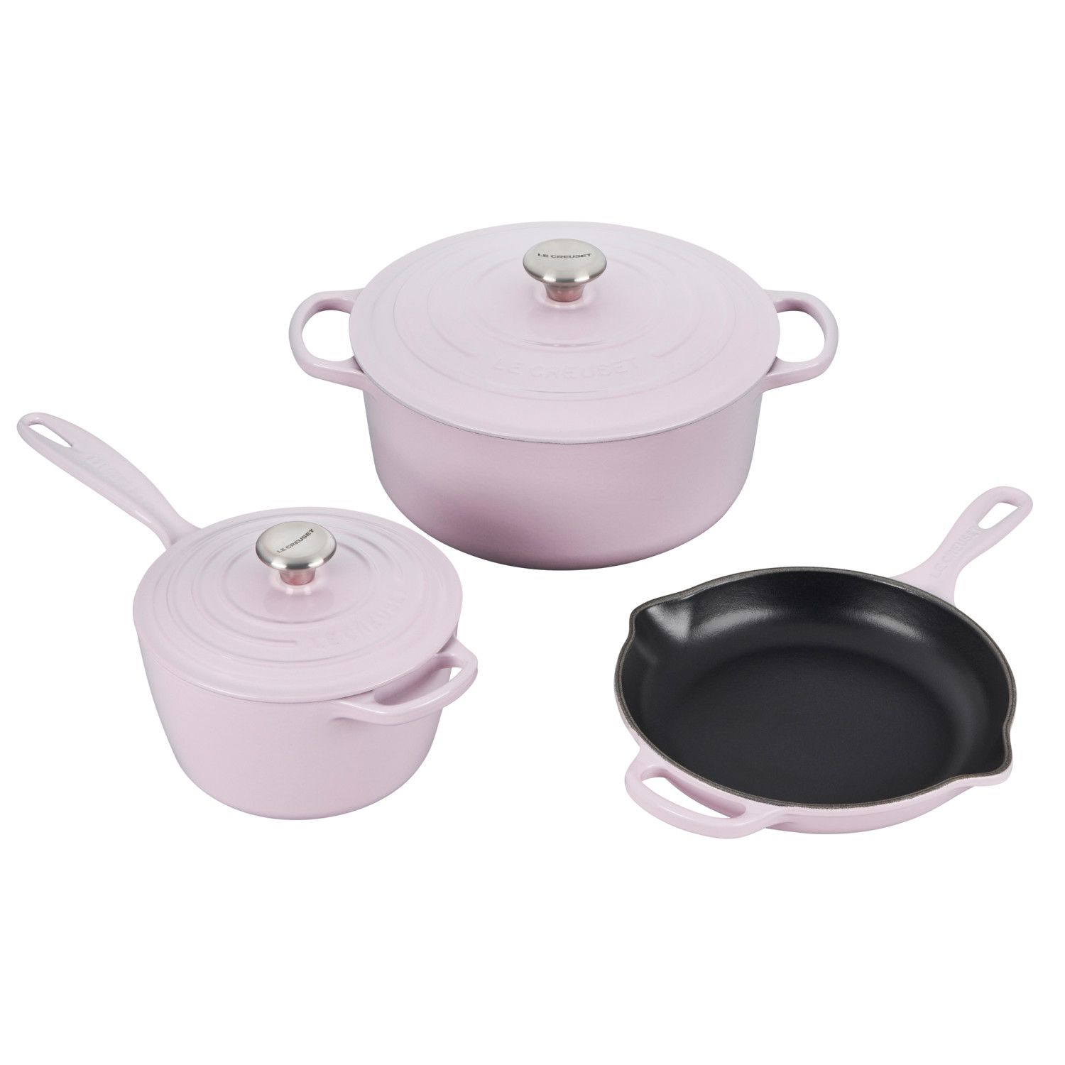 5 Piece Signature Set - Shallot (5.5 qt. Sig. RDO, 1.75 qt. Sig. Saucepan, 9&quot; Sig. Skillet) | Le Creuset