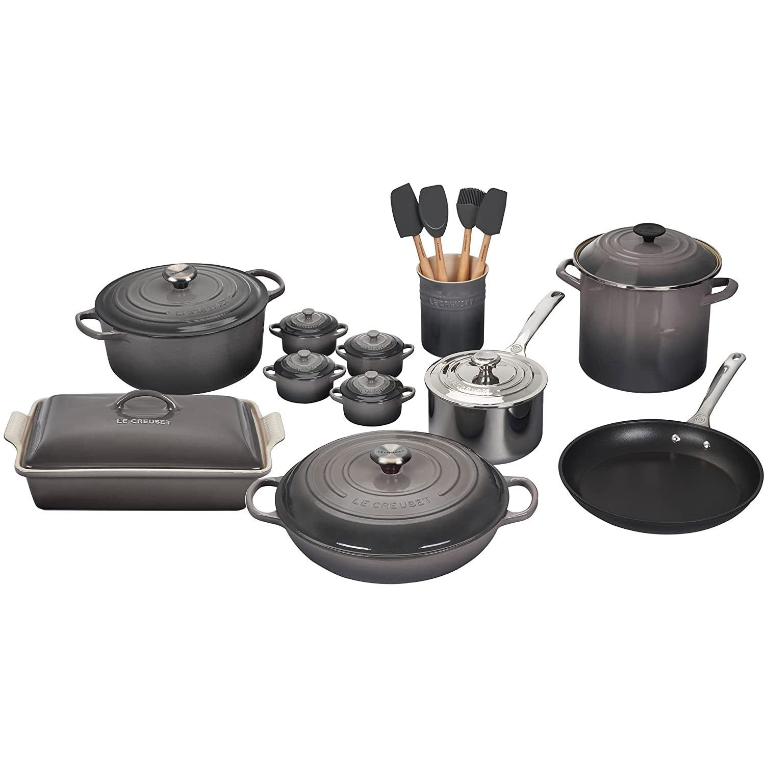20 Piece Mixed Material Set - Oyster