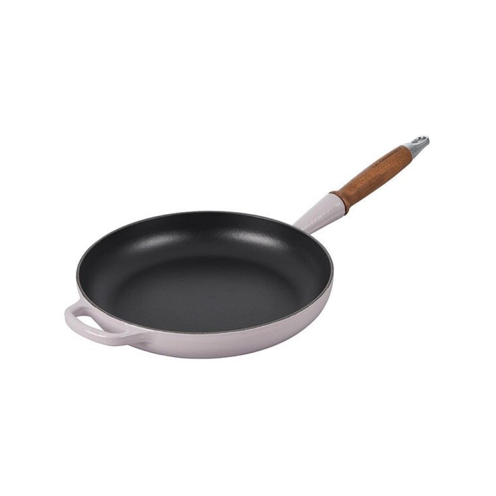 Signature Round Fry Pan 10.25 In Wood Handle Shallot, 10.25 in | Le Creuset