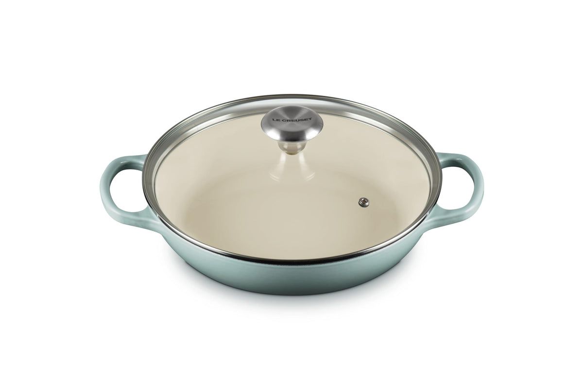 Signature Baiser with Glass Lid - Sea Salt, 2.25 qt. | Le Creuset