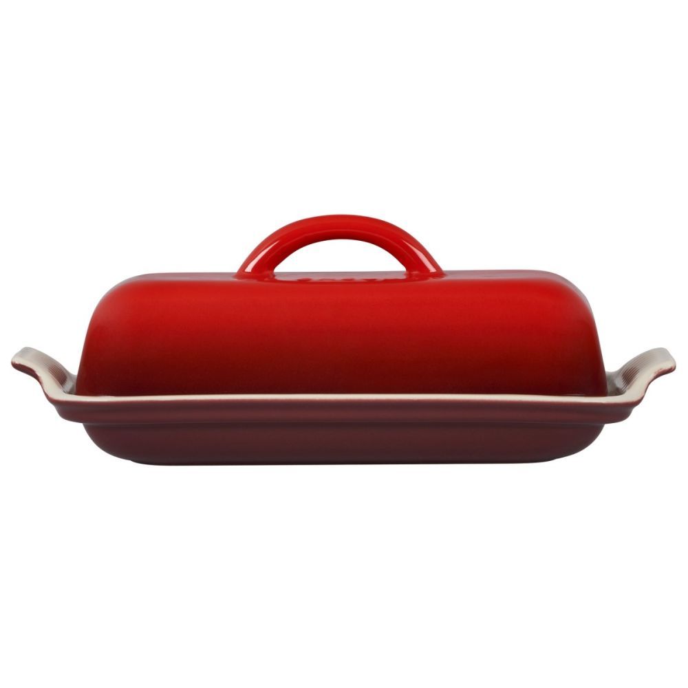Heritage Butter Dish - Cerise, 8.3&quot; x 4.1&quot; x 3&quot; | Le Creuset