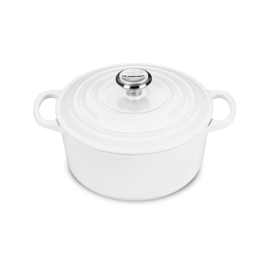 Signature Round Dutch Oven - White, 4.5 qt. | Le Creuset
