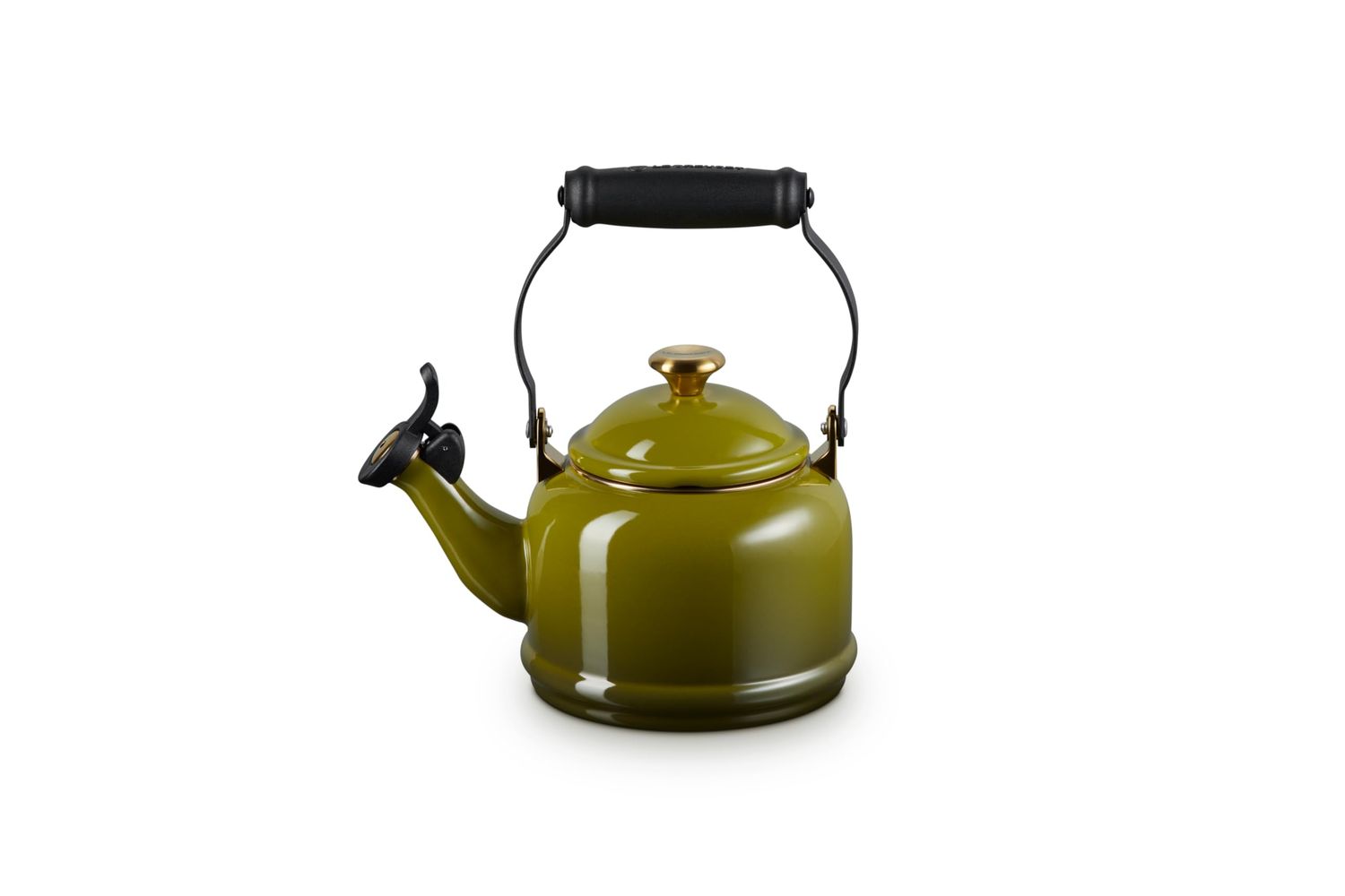 Demi Kettle - Olive w/ Sig Gold Knob, 1.25 qt. | Le Creuset