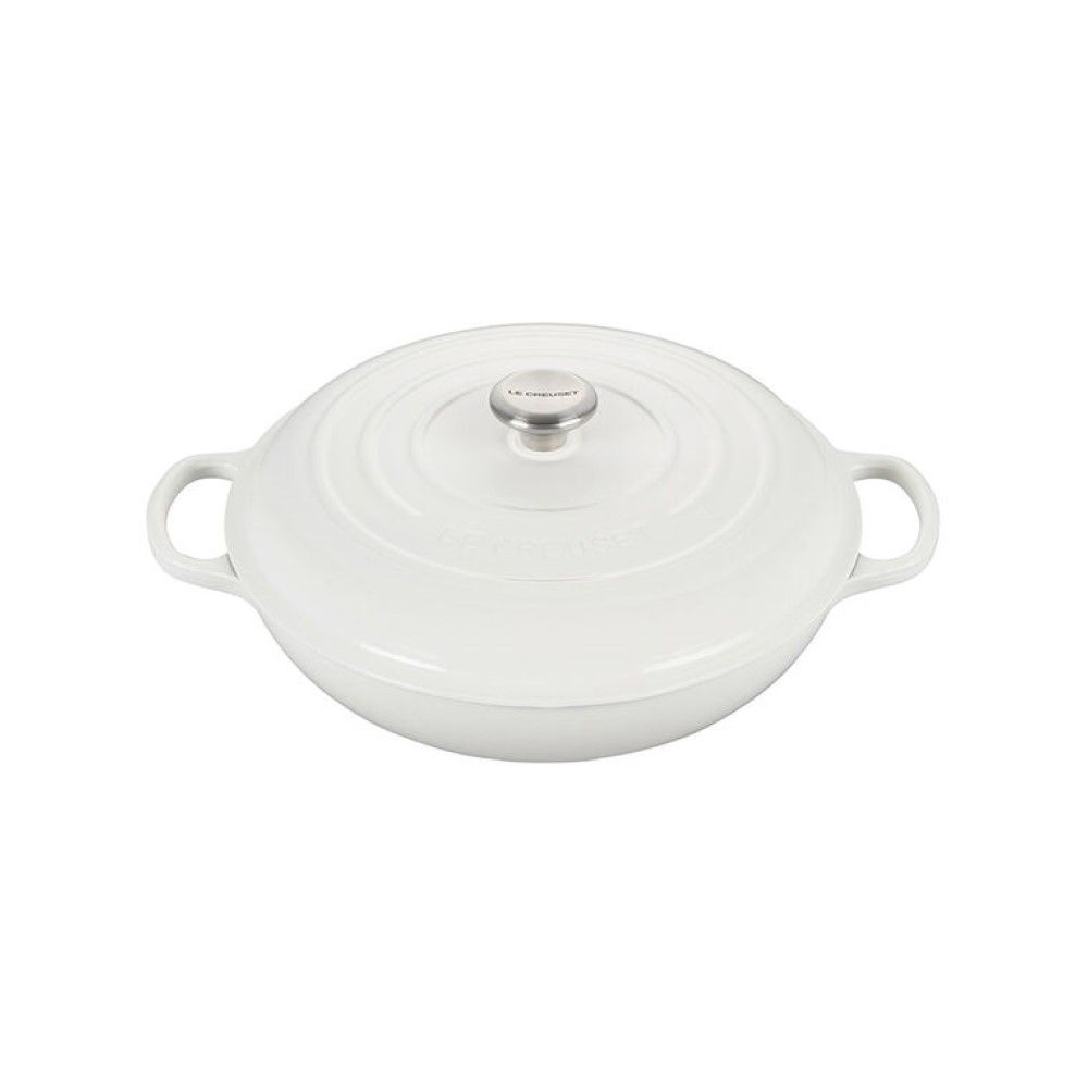 Signature Braiser - White, 5 qt. | Le Creuset