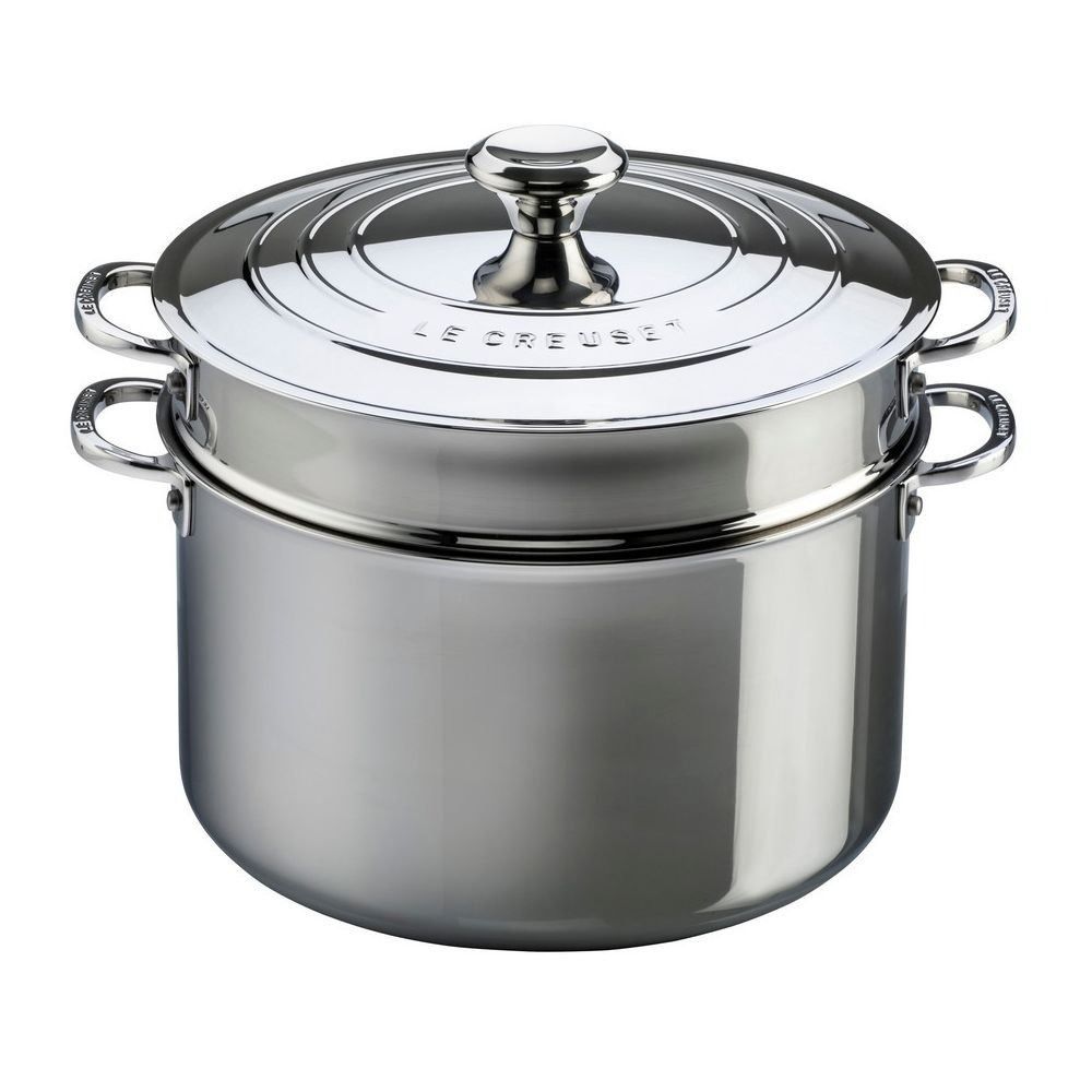9 qt. Stockpot with Lid &amp; Deep Colander Insert (10&quot;) | Le Creuset