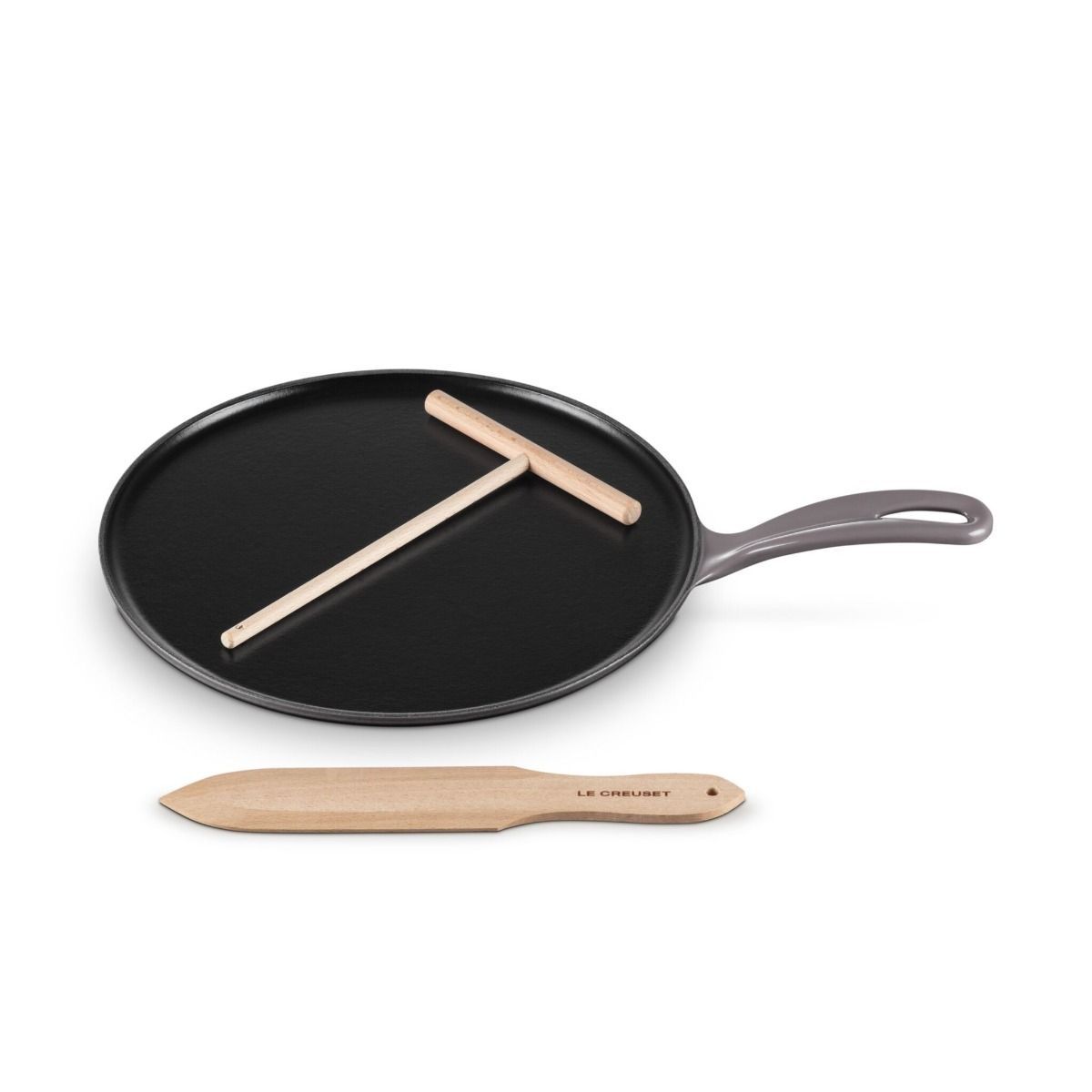 Traditional Round Crepe Pan - Oyster, 10.25&quot; | Le Creuset