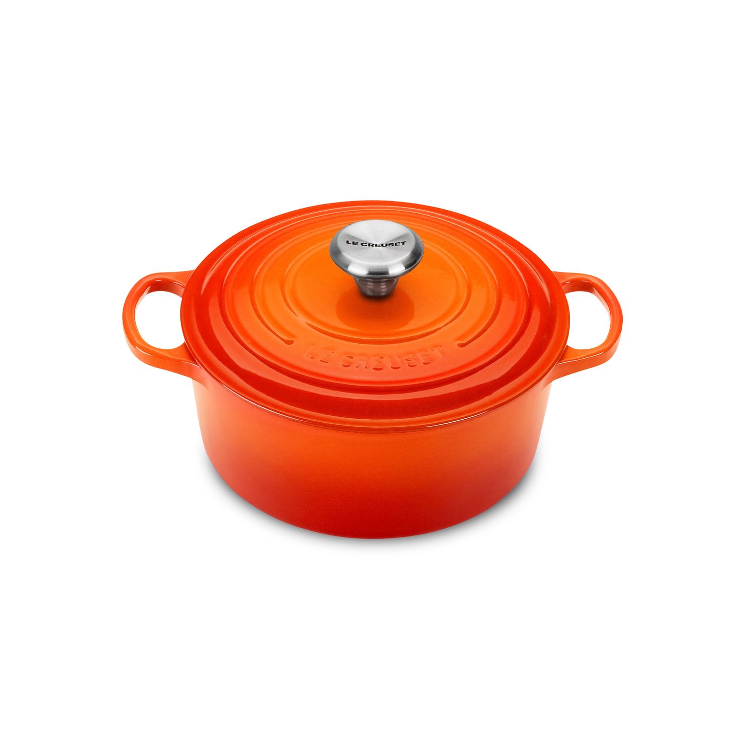 Signature Round Dutch Oven - Flame, 2 qt. | Le Creuset