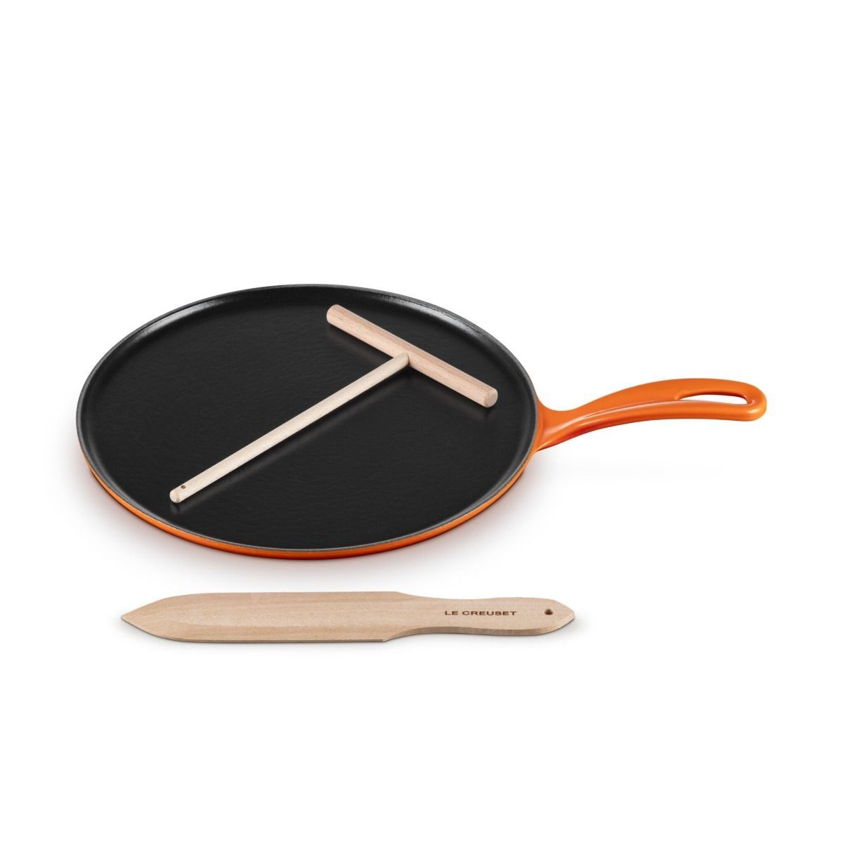 Traditional Round Crepe Pan - Flame, 10.25&quot; | Le Creuset