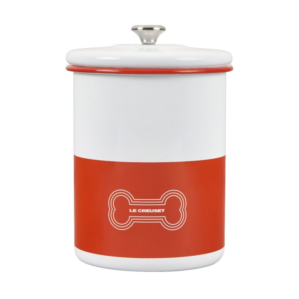 Treat Jar with Stainless Steel Knob - Orange, 4.25 qt. | Le Creuset