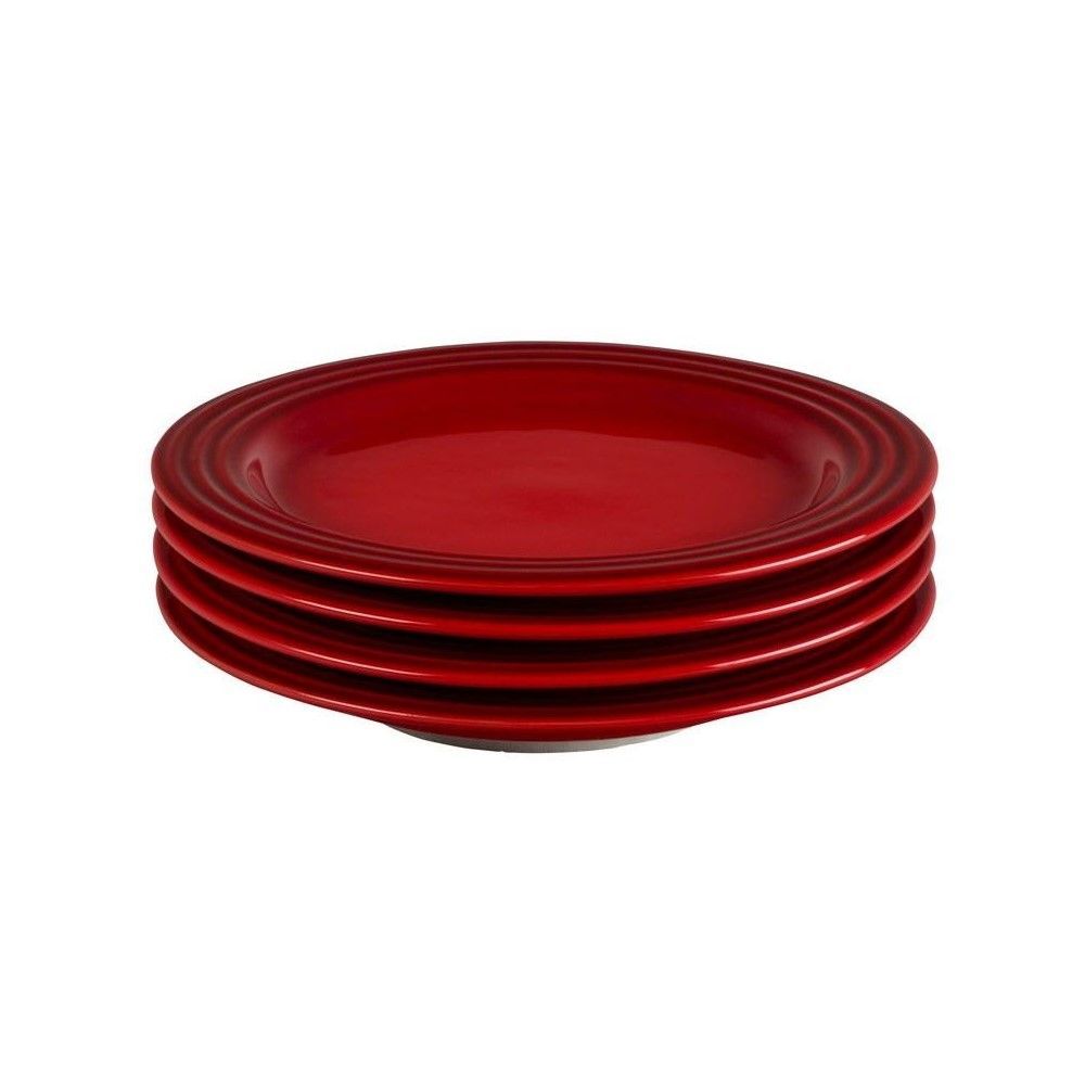 Set of (4) 8.5&quot; Salad Plates - Cerise | Le Creuset