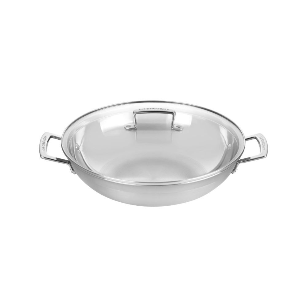 Classic Stainless Steel Wok, 4.5 qt. | Le Creuset