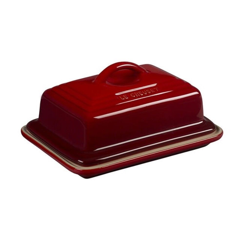European Butter Dish - Cerise, 6.75&quot; x 5&quot; x 3.5&quot; | Le Creuset
