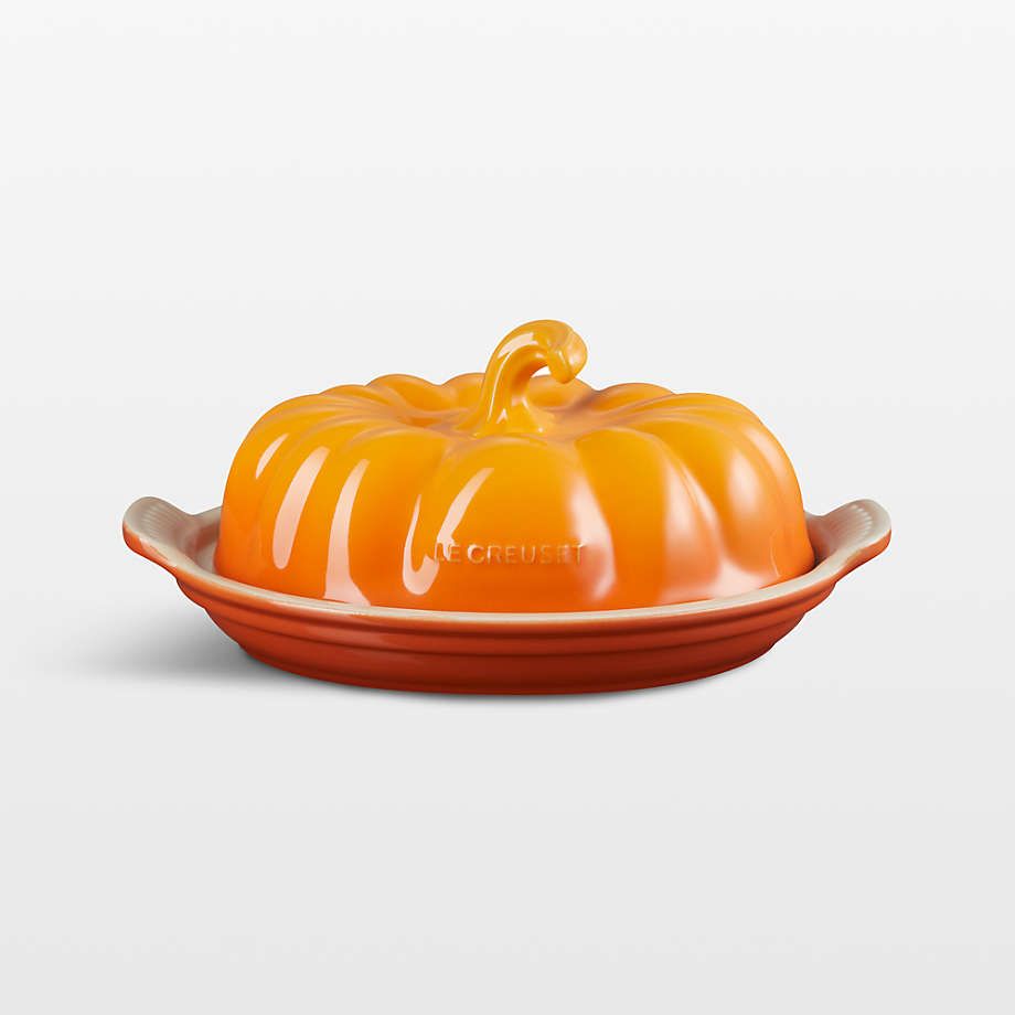 Pumpkin Butter Dish Persimmon, 8.3&quot; x 5.6&quot; x 3.7&quot; | Le Creuset