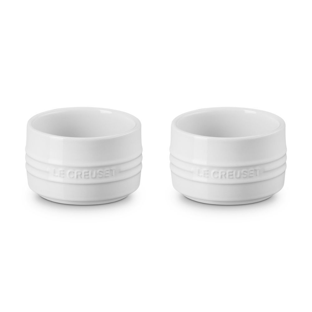 Set of 2 Straight Walled Ramekin - White | Le Creuset