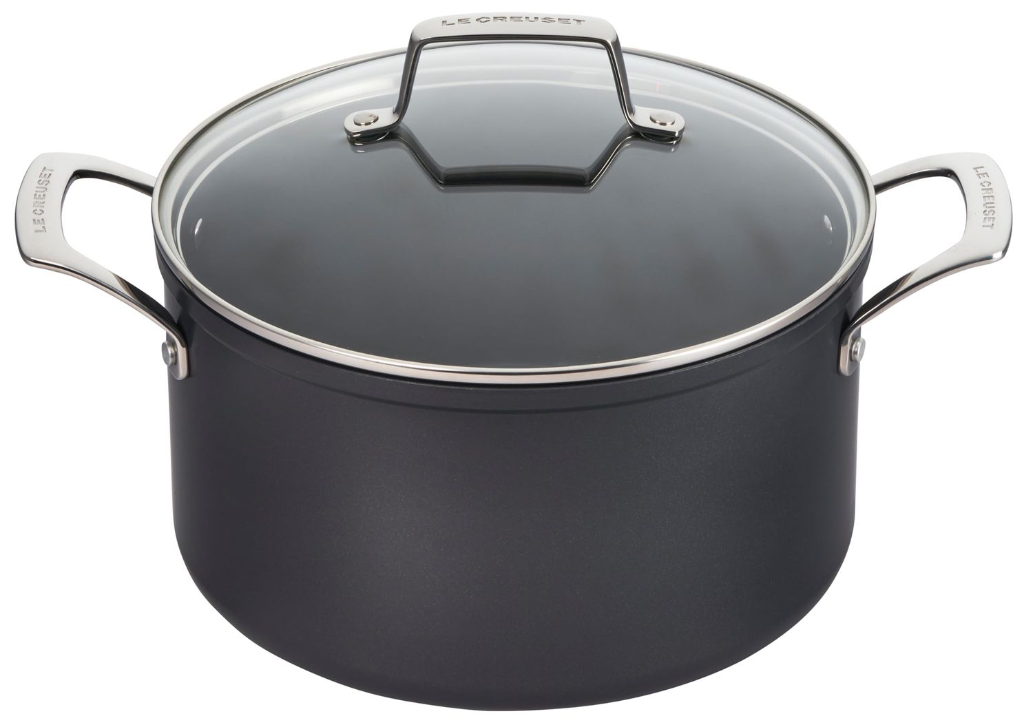 Essential Non-Stick Ceramic Stockpot with Glass Lid 6.3 Qt, 6.3 qt. | Le Creuset