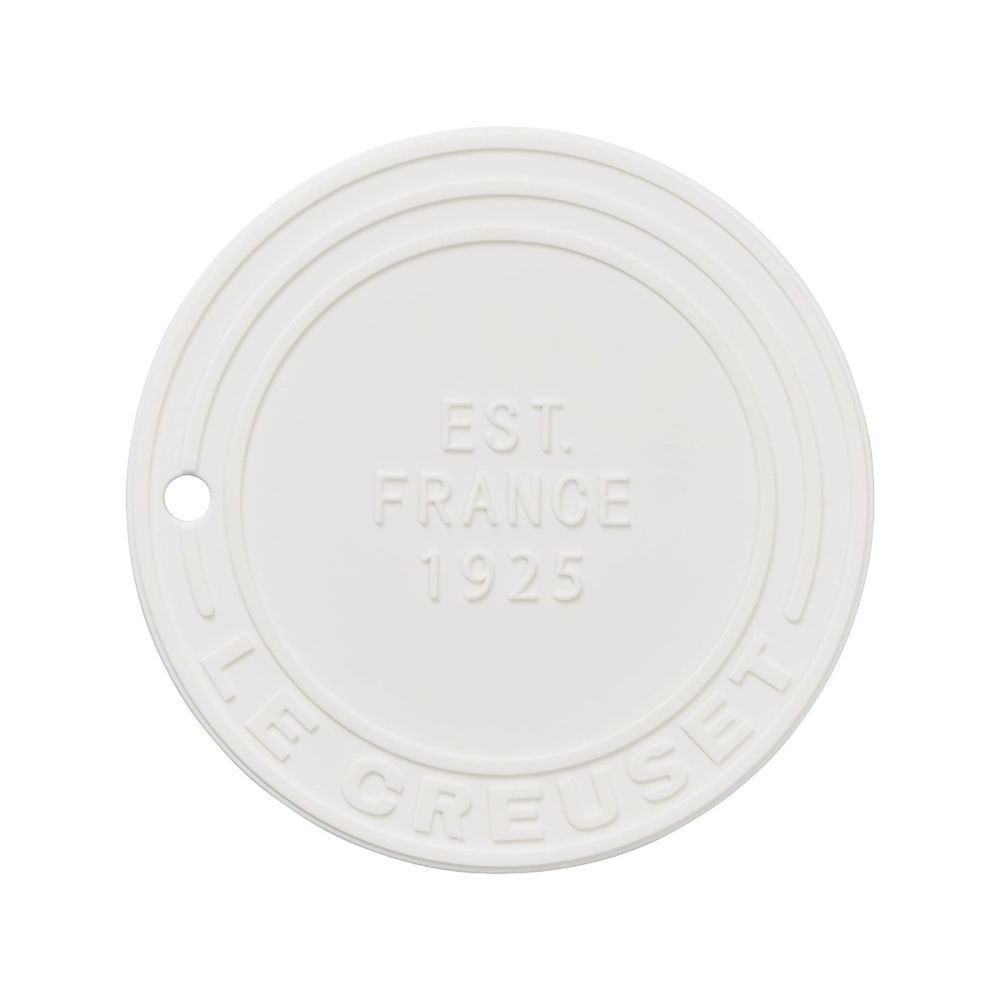 Silicone Trivet (est. 1925) - White, 8&quot; diameter | Le Creuset
