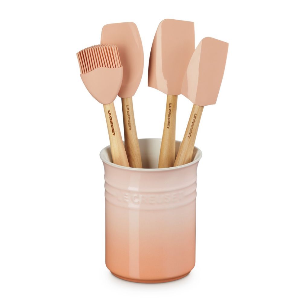 Craft Series 5-Piece Utensil Set with Crock - Peche | Le Creuset