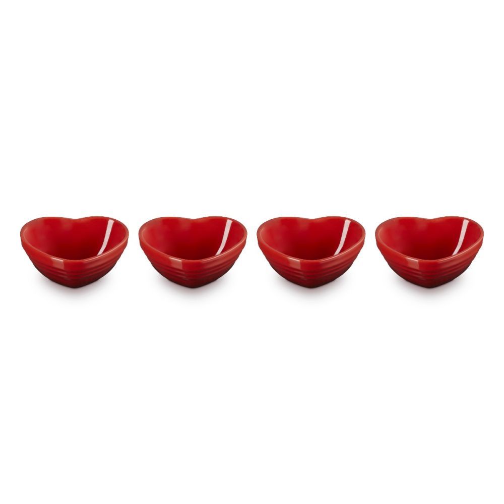 Mini Heart Bowls Set of 4 - Cerise | Le Creuset