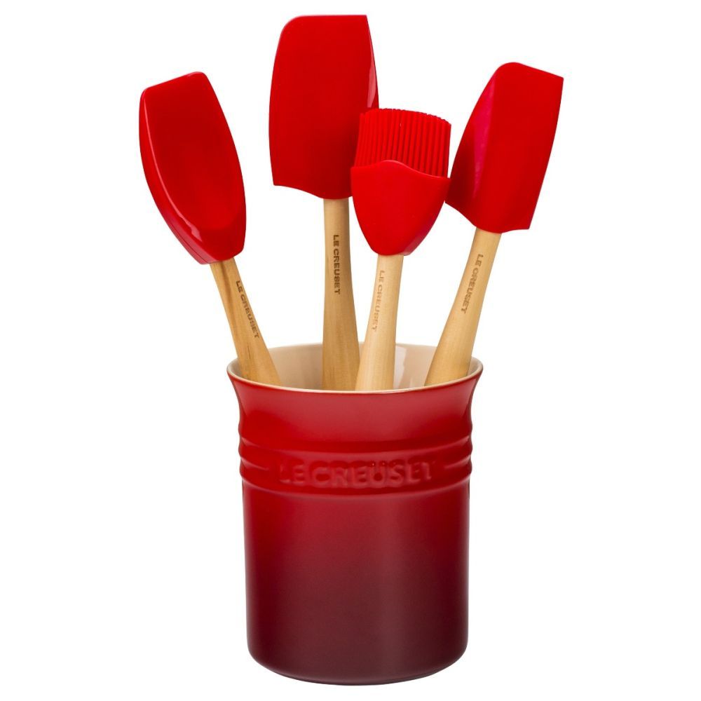 Craft Series 5-Piece Utensil Set with Crock - Cerise | Le Creuset