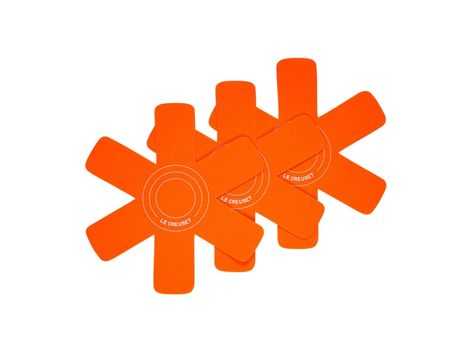Set of 3 Felt Cookware Protectors - Flame, Set of 3 - 15.75&quot; diameter | Le Creuset