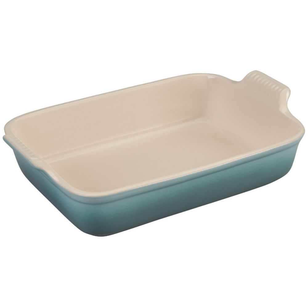 Heritage Rectangular Dish - Sea Salt, 4 qt. (12&quot; x 9&quot;) | Le Creuset
