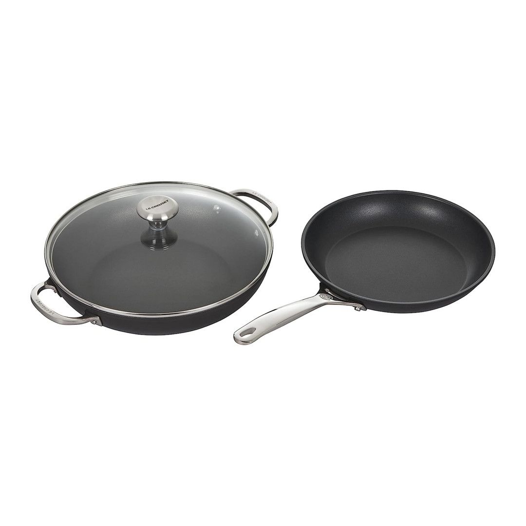 Toughened Nonstick PRO 3 Piece Set (9.5&quot; Fry Pan &amp; 2.5 qt. Braiser w/ Lid) | Le Creuset