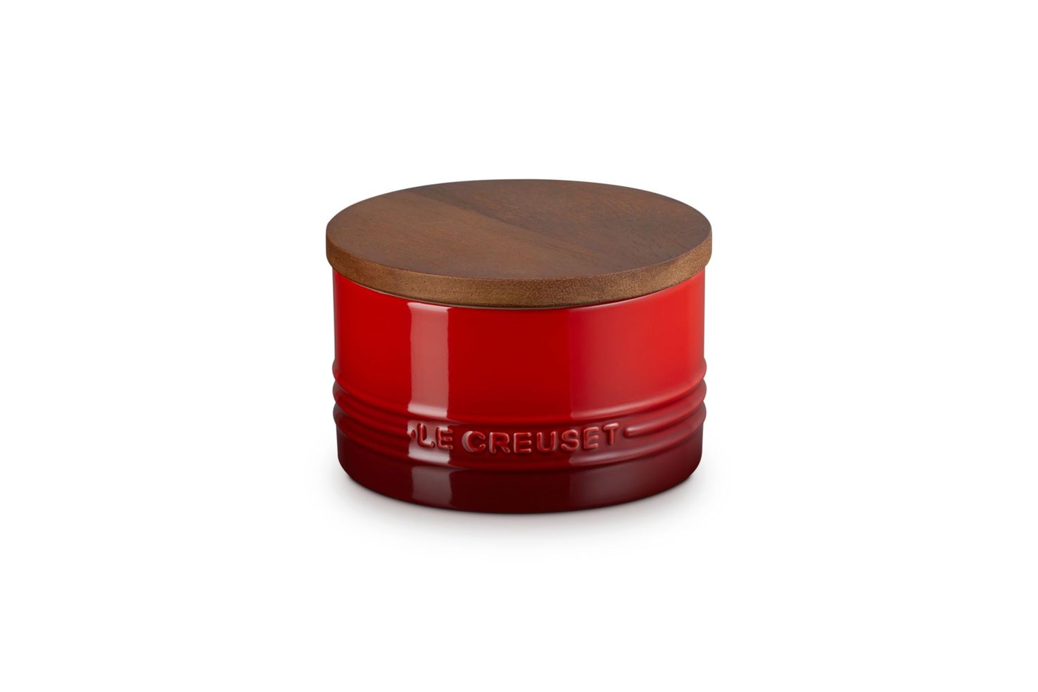 Canister with Wood Lid - Cerise, 16 oz. | Le Creuset