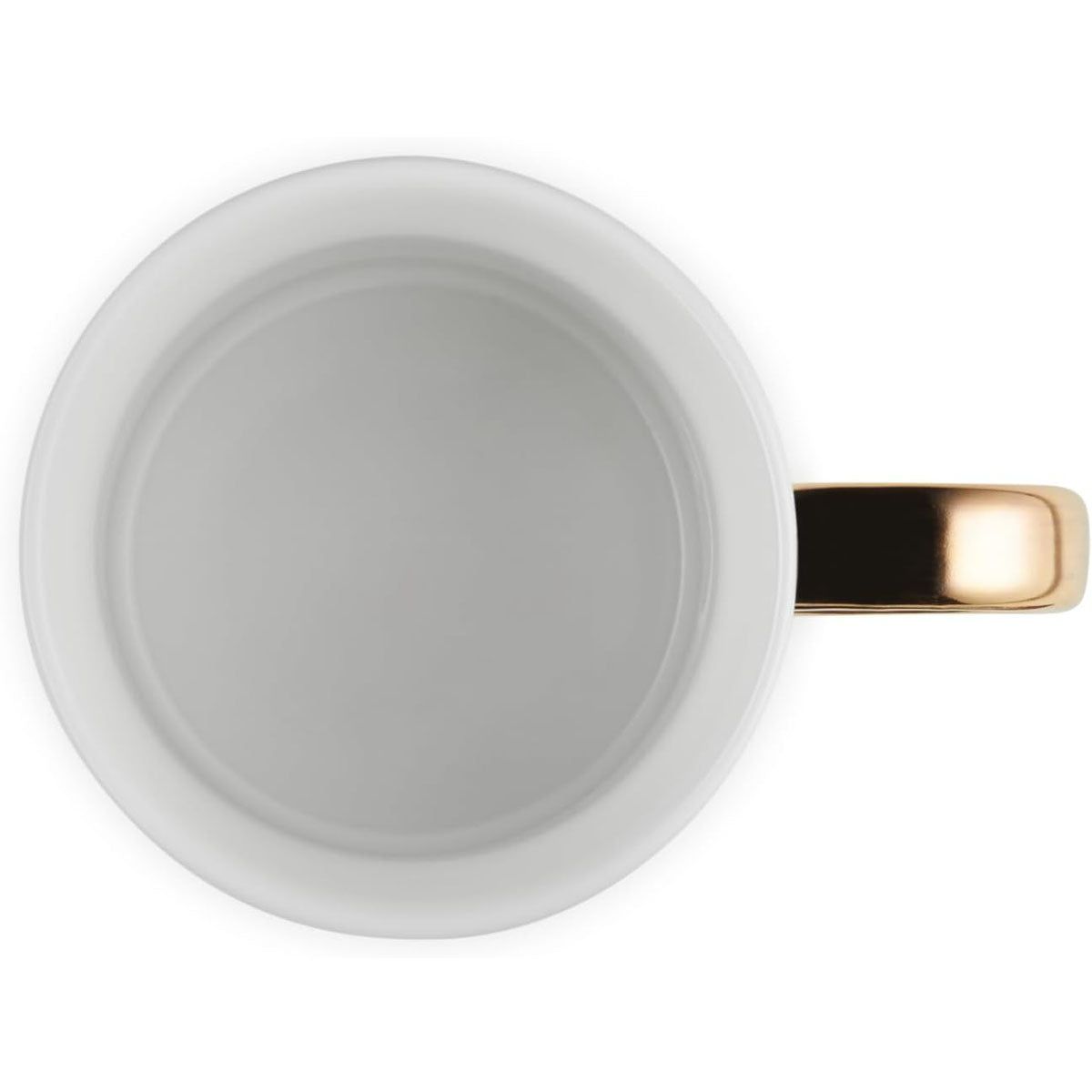 Mug with Gold Metallic Handle - White, 14 oz. | Le Creuset