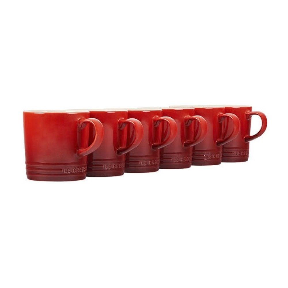 Set of 6 London Mugs (12 oz. each) - Cerise | Le Creuset