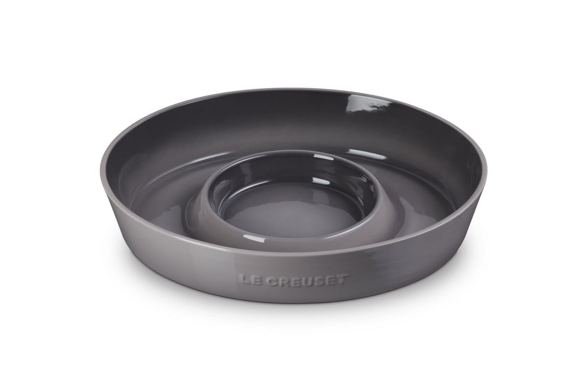 Chip and Dip Platter - Oyster, 13&quot; | Le Creuset