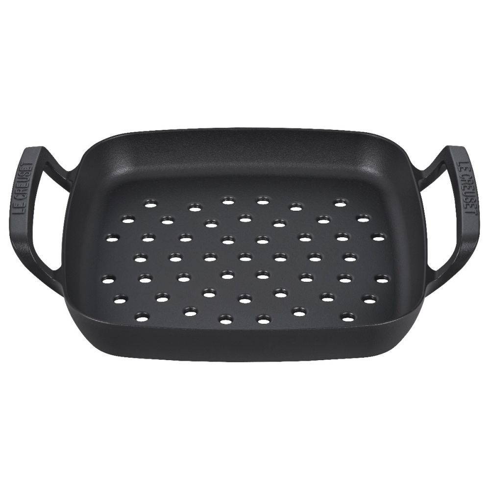 Alpine Outdoor Collection - Square Grill Basket (Matte Black), 12&quot; | Le Creuset