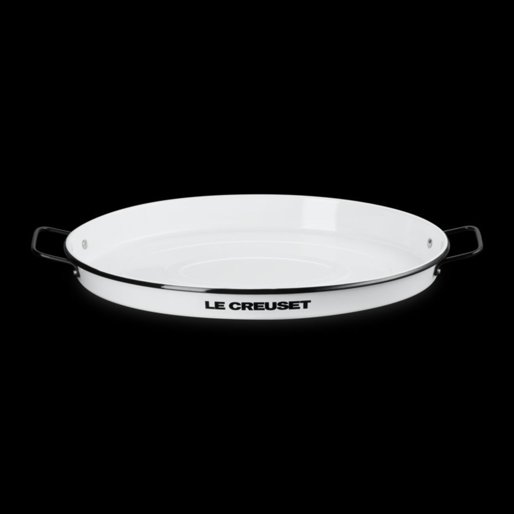 Everyday Enamel Oval Tray - White, 24" | Le Creuset