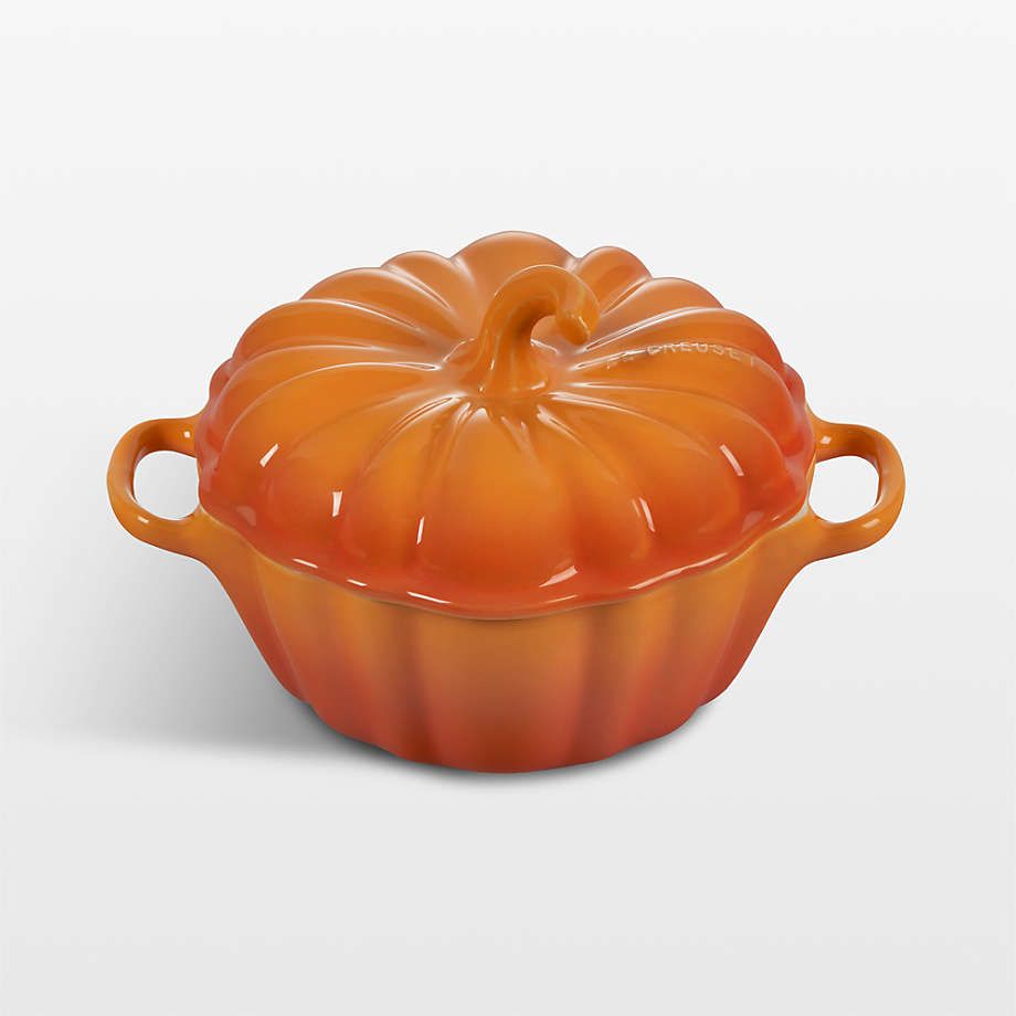 Figural Pumpkin Petite Cocotte - Persimmon, 12 oz. | Le Creuset