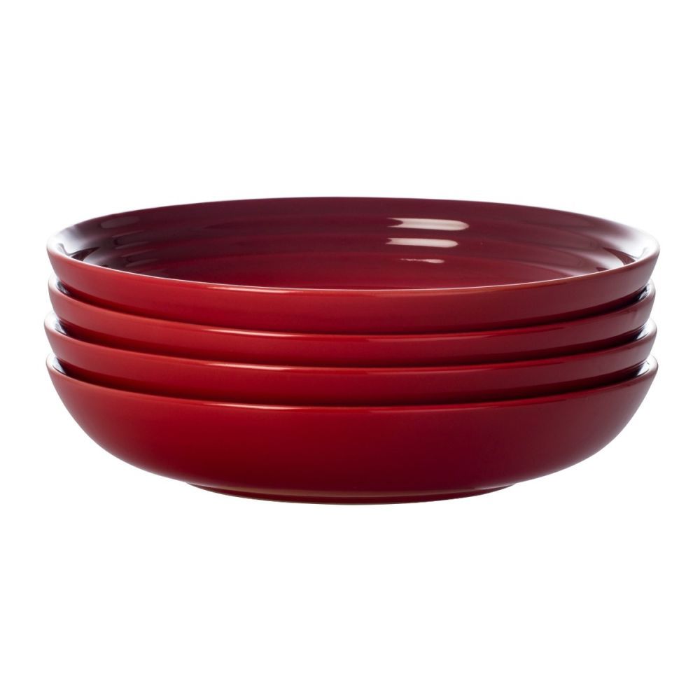 Set of (4) 8.5&quot; Pasta Bowls - Cerise | Le Creuset