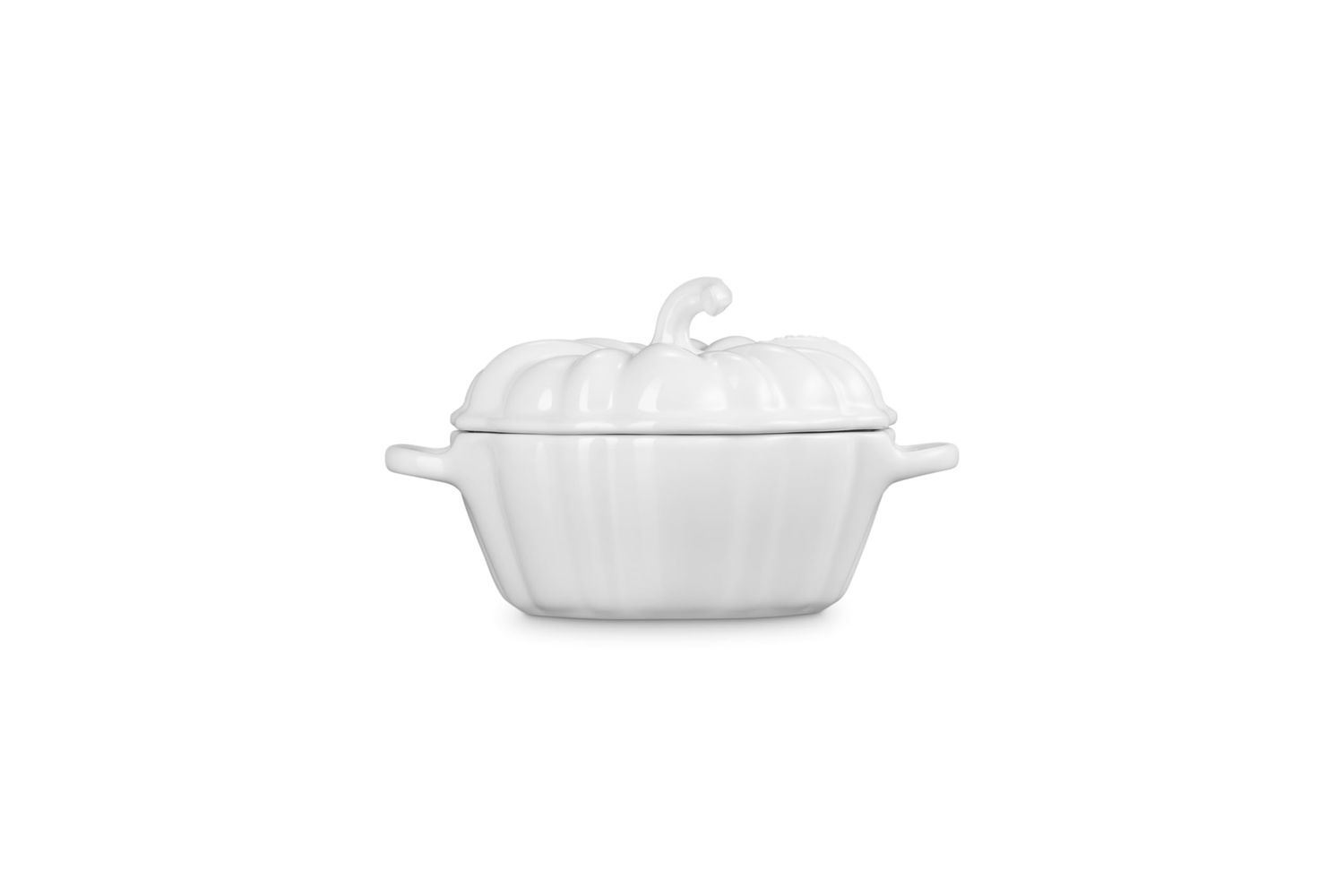 Figural Pumpkin Petite Cocotte - White, 12 oz. | Le Creuset