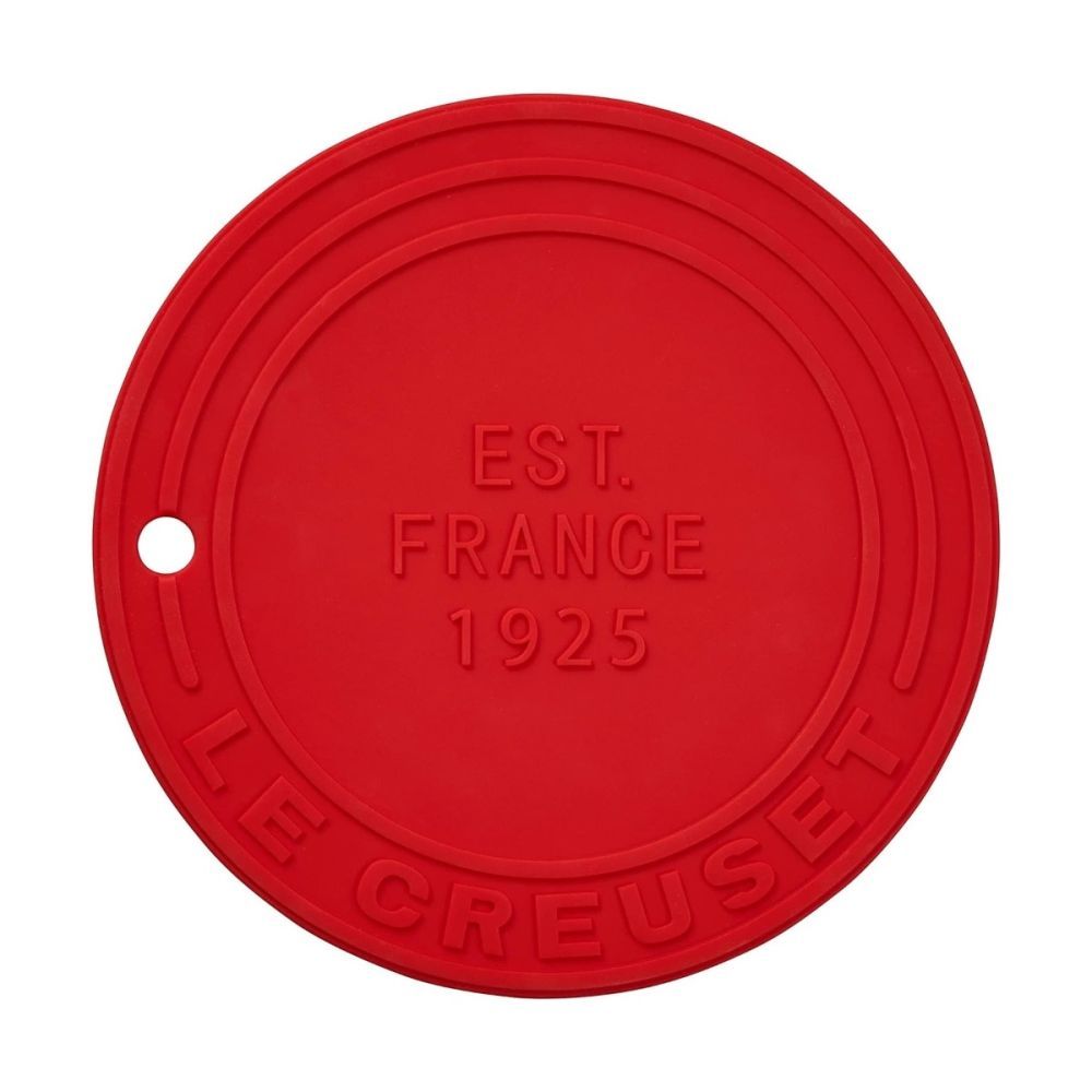 Silicone Trivet (est. 1925) - Cerise, 8&quot; diameter | Le Creuset