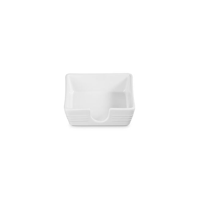 Cocktail Napkin Holder - White, 5.8&quot; x 5.8&quot; | Le Creuset