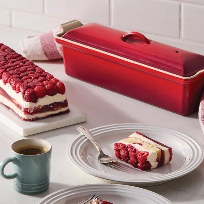 Traditional Rectangular Pate Terrine - Cerise, 2 qt. | Le Creuset