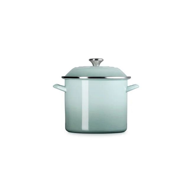 Stockpot with Metal Finishes - Sea Salt, 12 qt. | Le Creuset