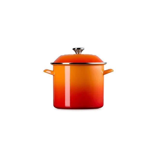 Stockpot with Metal Finishes - Flame, 12 qt. | Le Creuset