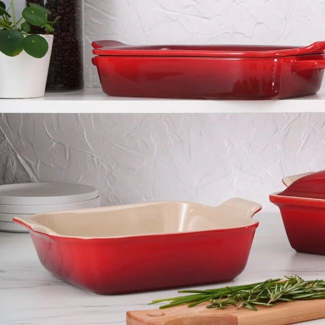 Heritage Square Dish - Cerise, 3 qt. (9&quot;) | Le Creuset