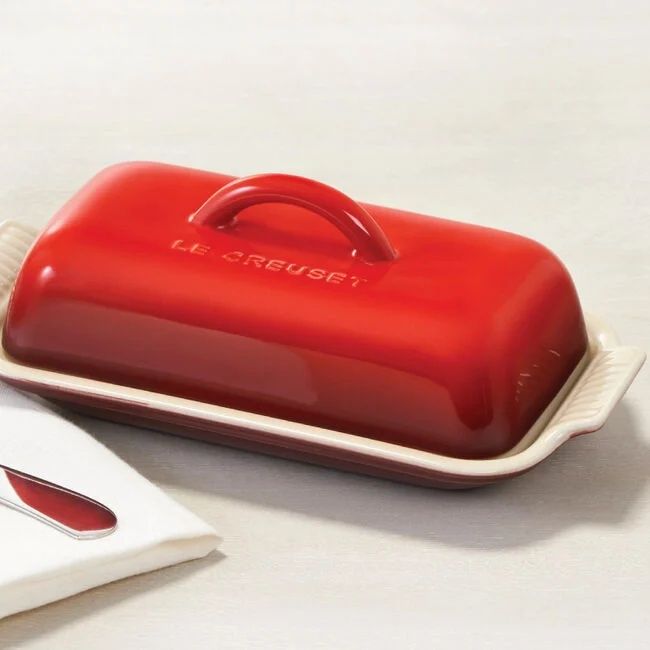 Heritage Butter Dish - Flame, 8.3&quot; x 4.1&quot; x 3&quot; | Le Creuset