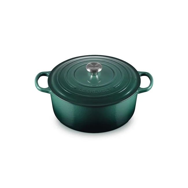 Holly Traditional Round Chef&#39;s Oven with Gold Knob - Artichaut, 4.5 qt. | Le Creuset