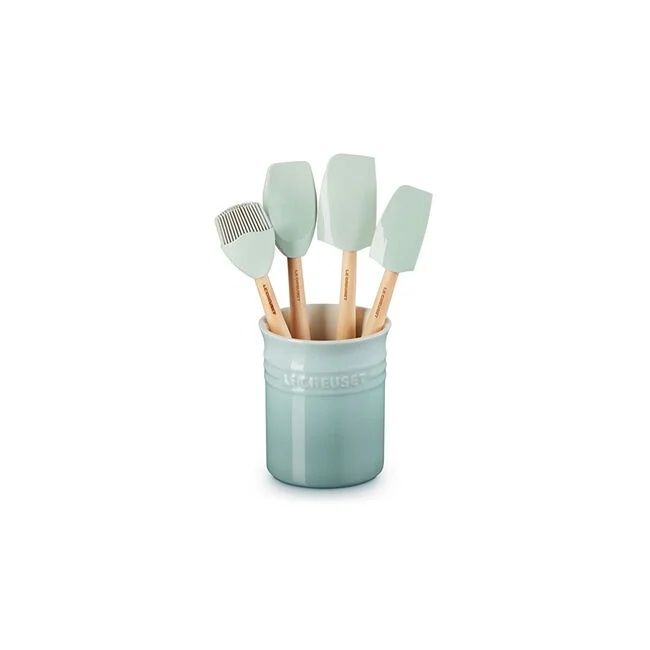 Craft Series 5-Piece Utensil Set with Crock - Sea Salt | Le Creuset