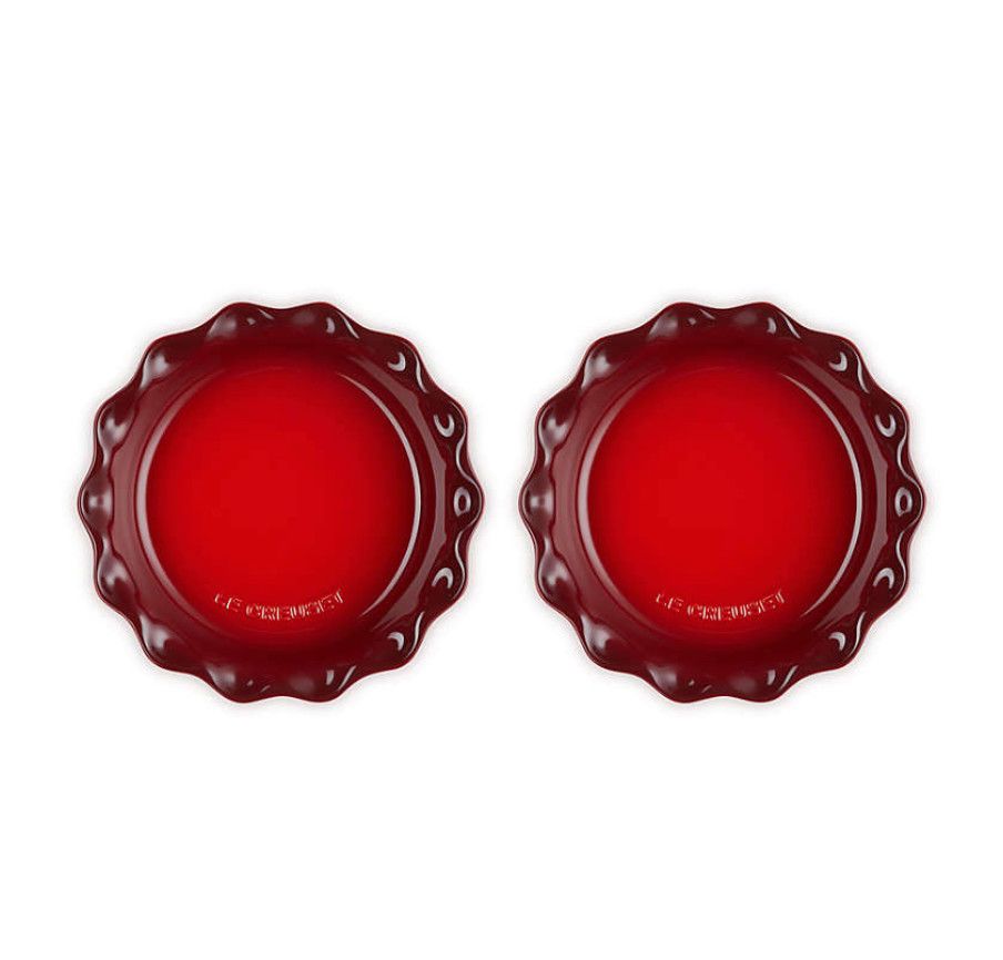 Set of 2 Heritage Pie Dishes - Cerise | Le Creuset