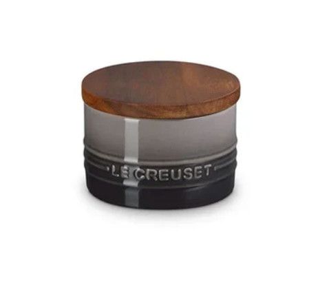 Salt Cellar with Wood Lid - Oyster, 7 oz. | Le Creuset