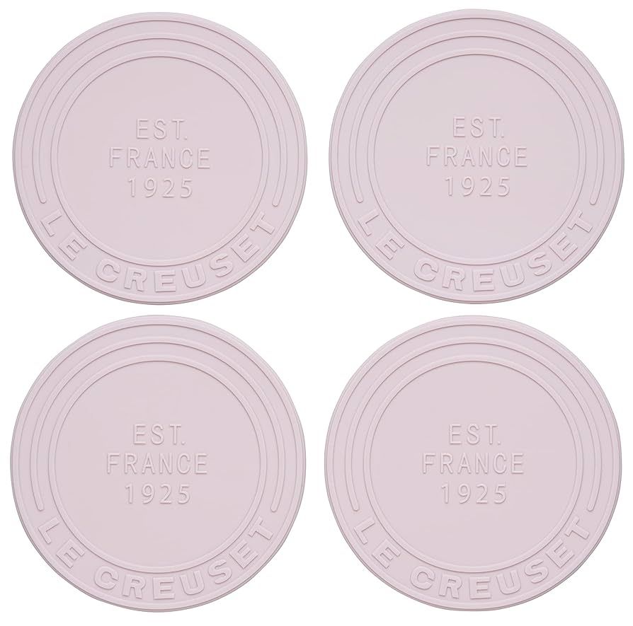 Silicone Coasters (est. 1925) - Shallot, Set of 4 - 4&quot; diameter | Le Creuset