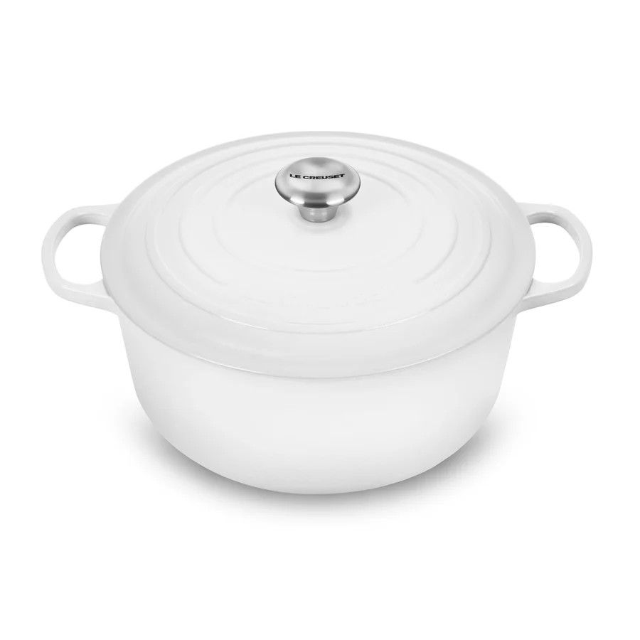 Signature Round Dutch Oven - White, 7.25 qt. | Le Creuset